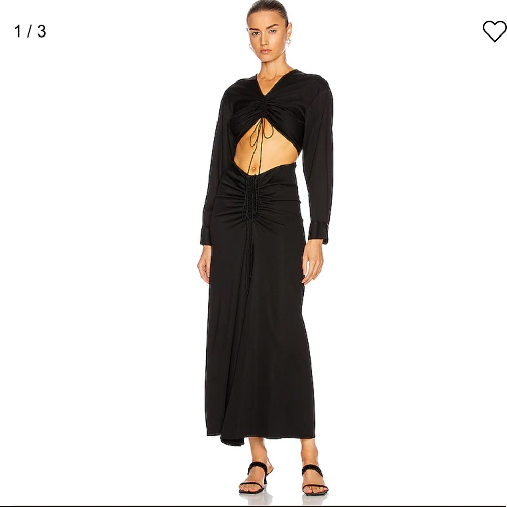 Chistopher Esber Ruched Disconnect Shirt Dress